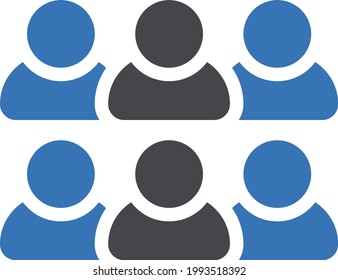students vector glyph colour icon