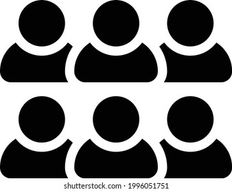 icono plano de glifos vectoriales de estudiantes