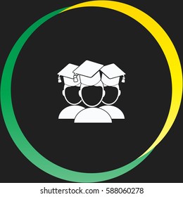 Students vector  icon
