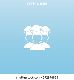 Students vector  icon.