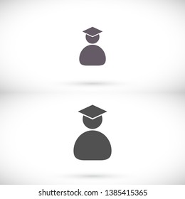 Students Vector icon . Lorem Ipsum Illustration design