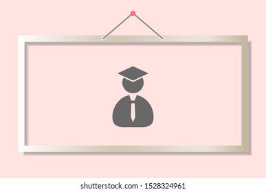 Students Vector icon . Lorem Ipsum Illustration design