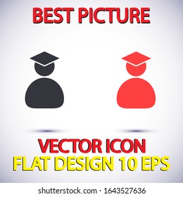 Students Vector icon . Lorem Ipsum Illustration design