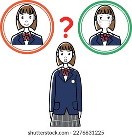 Students wondering if they should wear a mask