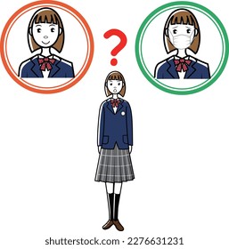 Students wondering if they should wear a mask