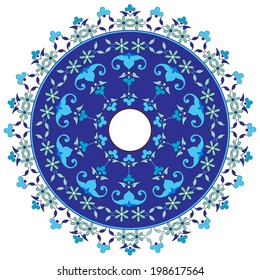 Studied composition with Ottoman motifs