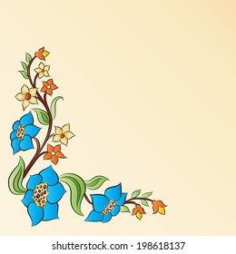 Studied composition with Ottoman motifs