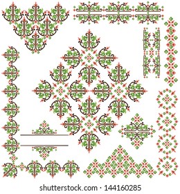 studied the eastern border set of traditional patterns