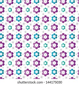 studied oriental seamless pattern with floral motifs