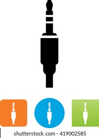 Studio / audio cable connector symbol. 