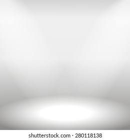 Studio Backdrop Empty light interior. Vector llustration