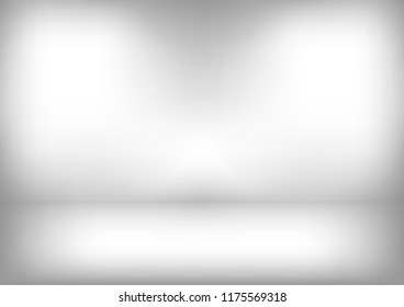 Studio backdrop white gray abstract background.graphic art design.vector illustration.