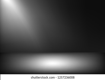 Studio backdrop white gray abstract background.graphic art design.vector illustration.