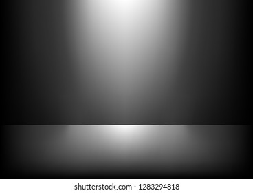 Studio backdrop white gray abstract background.graphic art design.vector illustration.