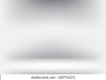 Studio backdrop white gray abstract background.graphic art design.vector illustration.