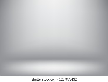 Studio backdrop white gray abstract background.graphic art design.vector illustration.