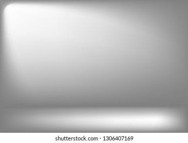 Studio backdrop white gray abstract background.graphic art design.vector illustration.