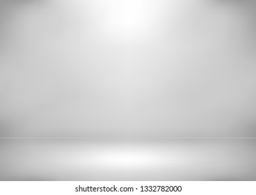 Studio backdrop white gray abstract background.graphic art design.vector illustration.