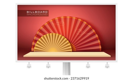 Studiohintergrund im chinesischen Stil für die Produktdarstellung.