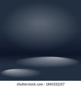 studio background simple color design  dark color with two spot light illustration