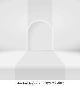 Studio background vector - calm gray composition eps 10 - illustration backdrop template