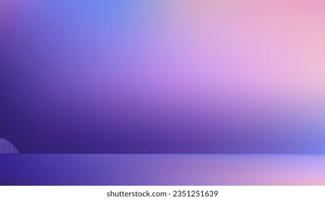Studio background,Empty Room lilac ombre color wall and flooring. Studio display podium with blurry pink,violet and blue template.Vector banner Futuristic neon for product future cyberspace concept svg