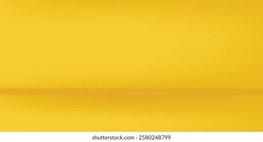 Studio backgrounds. yellow walls for photography space vector simple set with bright simple abstract modern simple