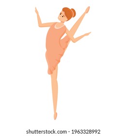 Studio ballerina icon. Cartoon of Studio ballerina vector icon for web design isolated on white background