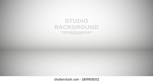 Studio blank vector background, empty space backdrop illustration
