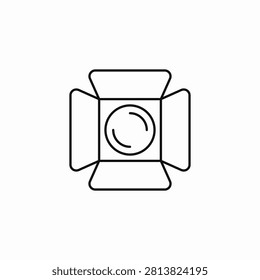 studio box light icon sign vector