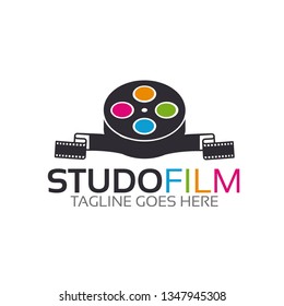 Studio Film Logo Template Stock Vector (royalty Free) 1347945308 