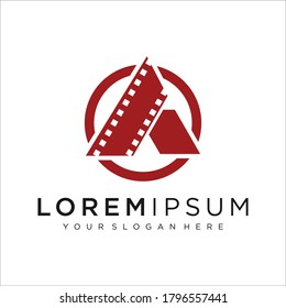 A studio film logo vector design template