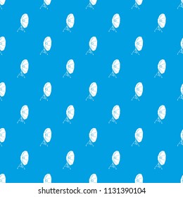 Studio flash with umbrella pattern vector seamless blue repeat for any use