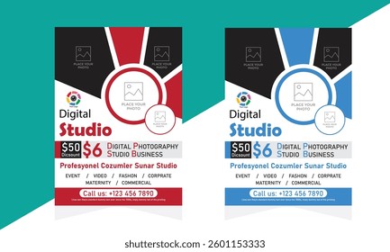 Studio flyer templet professional design