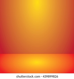 Studio Gradient Yellow and Red abstract background - vector