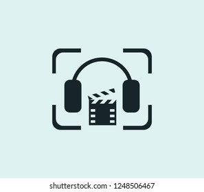 Studio icon line isolated on clean background. Studio icon concept drawing icon line in modern style. Vector illustration for your web mobile logo app UI design.