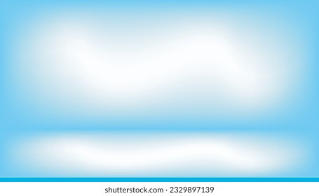 studio interior background Light blue color gradient. Abstract background in pastel colors Studio room for product display