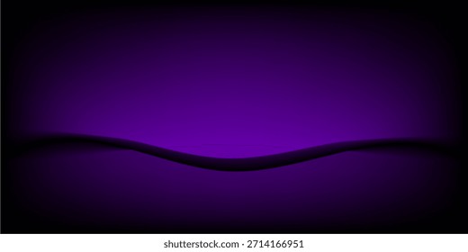 Interior de estudio con textura de fibra de carbono. Interior moderno de fibra de carbono con textura de color púrpura negro con luz. Fondo para el montaje, colocación del producto. Fondo de Vector, Plantilla, maqueta