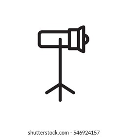 studio lamp icon illustration isolated vector sign symbol