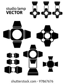 Studio lamp vector