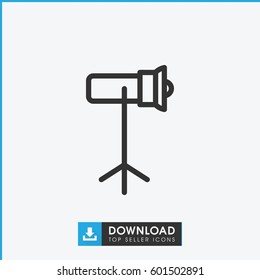 studio lapm icon. simple outline studio lapm vector icon. on white background.