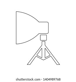 studio light icon. Element of Theatre for mobile concept and web apps icon. Outline, thin line icon for website design and development, app development