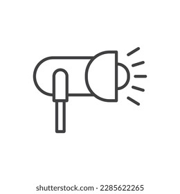 Symbol für das Leuchtensymbol des Studios 