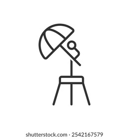 Studio Light Icon - Umbrella Lighting Icon