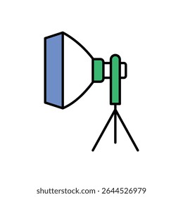 Studio Light Icon vector stock illustration