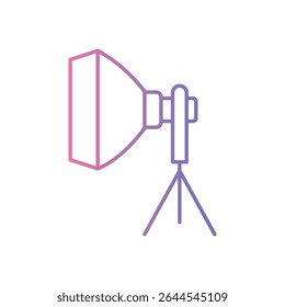 Studio Light Icon vector stock illustration