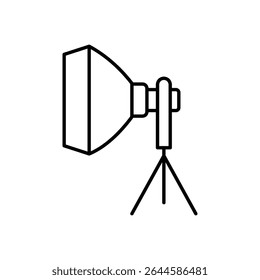 Studio Light Icon vector stock illustration