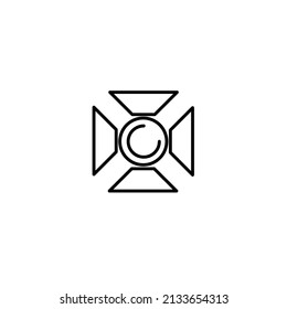  studio light icons  symbol vector elements for infographic web