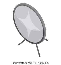 Studio light reflector icon. Isometric of studio light reflector vector icon for web design isolated on white background