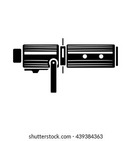 Studio lighting equipment icon, simple style